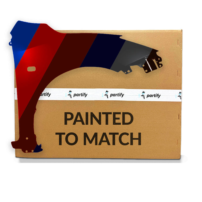 Guardabarros OEM para el lado del pasajero de Mazda 3 con orificio para luz lateral y orificio para moldura - BBY85211Y