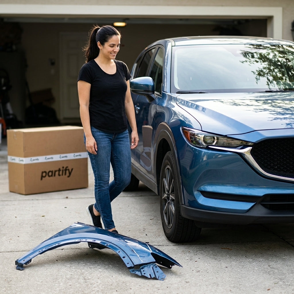 2017-2023 Mazda CX-5 Passenger Side Fender - MA1241179 — Partify