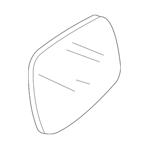 Driver Side Door Mirror Glass image