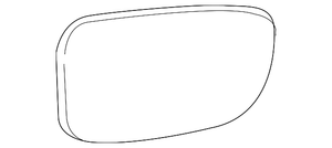 Driver Side Door Mirror Glass image
