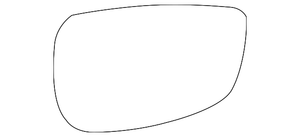 Passenger Side Door Mirror Glass image