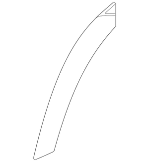 Rear Driver Side Wheel Arch Molding image