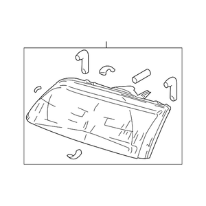 Driver Side Headlight Lens Housing image