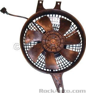 Mazda 626/MX-6 A/C Condenser Fan Assembly Includes Motor/Blade/Shroud - MA3113104