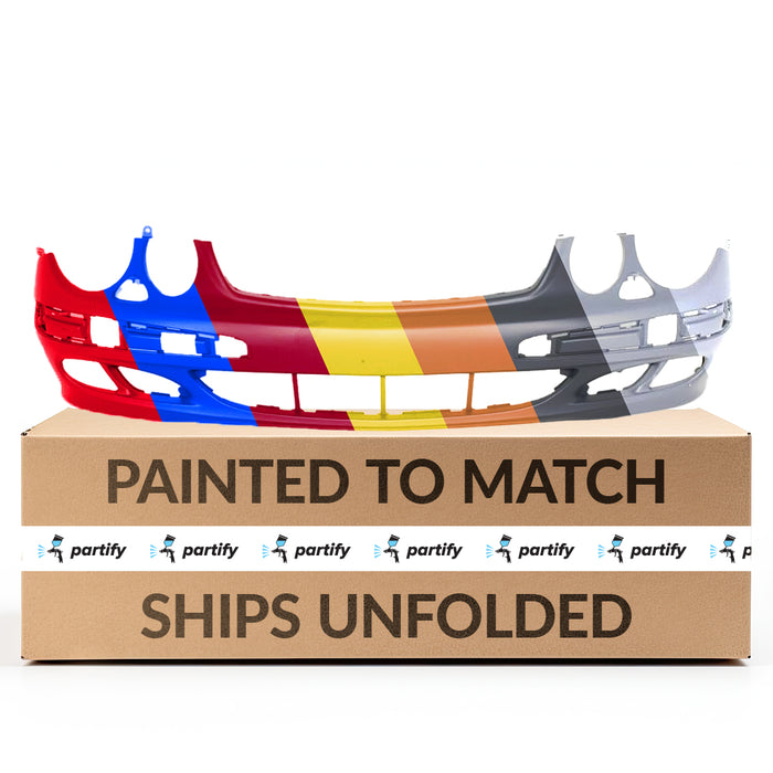 Mercedes E320 OEM Front Bumper With Headlight Washer Holes - 2118800140