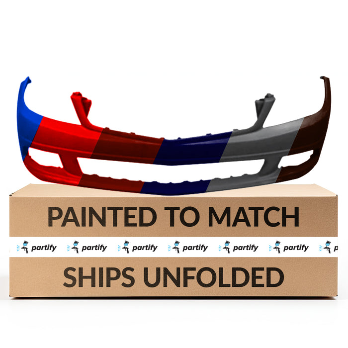 Mercedes C250/C300 Front Bumper Without Headlight Washer Holes & Without Sensor Holes & With Chrome Insert Holes - MB1000298