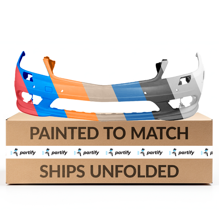 Mercedes C230 Front Bumper With Sensor Holes/Headlight Washer Holes - MB1000343