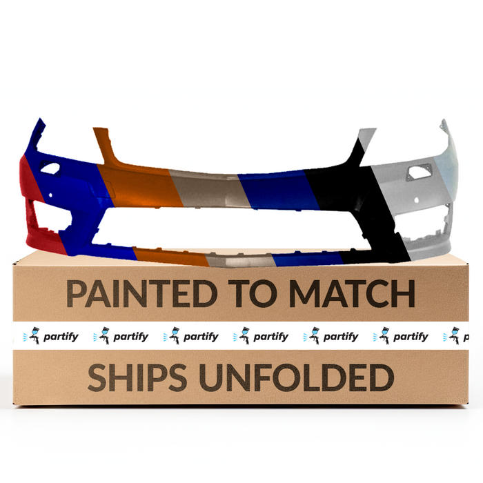 Mercedes C250 CAPA Certified Front Bumper With Headlight Washer Holes - MB1000356C