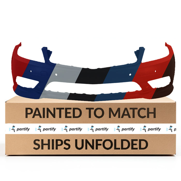 Mercedes C230 Front Bumper With Sensor Holes Without Headlight Washer Holes - MB1000425