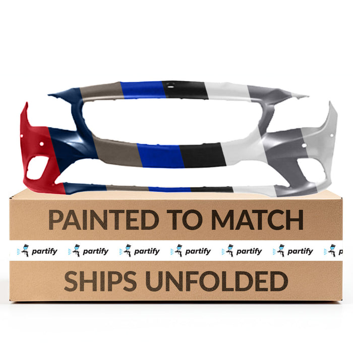 Mercedes-Benz CLA CAPA Certified Front Bumper Without AMG Package & With Sensor Holes & Without Headlight Washer Holes - MB1000441C
