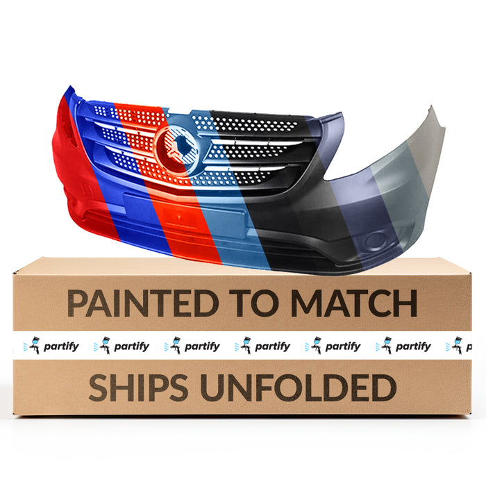 Mercedes Metris Mini Cargo CAPA Certified Front Bumper Without Sensor Holes/ Fog Light Holes - MB1000502C