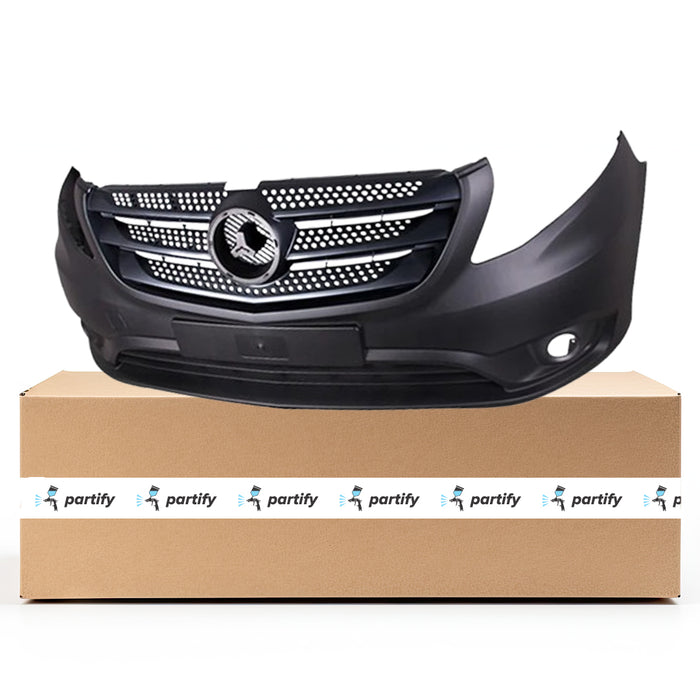 Mercedes-Benz Metris Front Bumper W447 W/O Active Park Assist W/Fog Lamps Textured - MB1000503