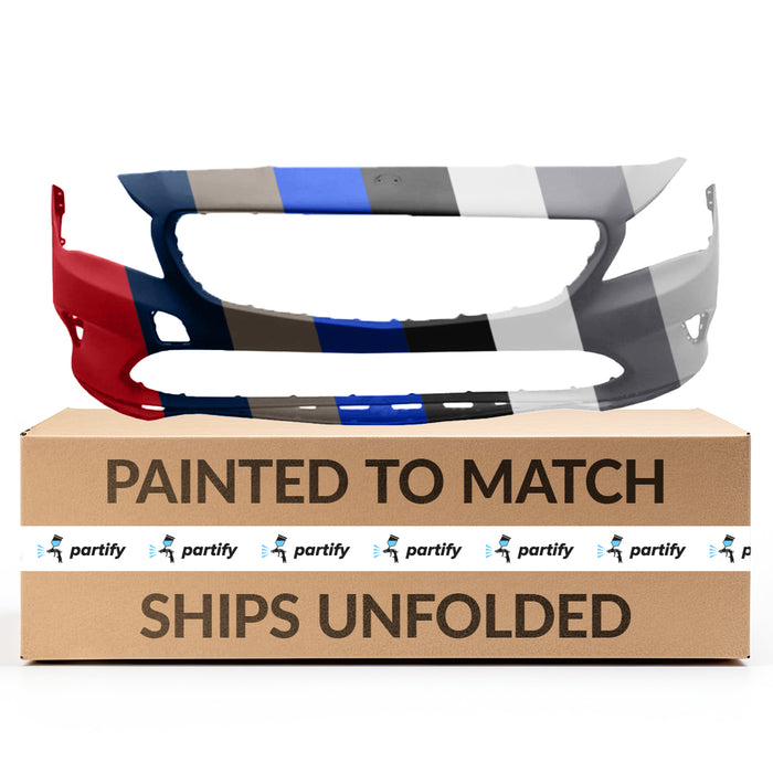 Mercedes-Benz CLA CAPA Certified Front Bumper Without AMG Package & Without Sensor Holes - MB1000536C