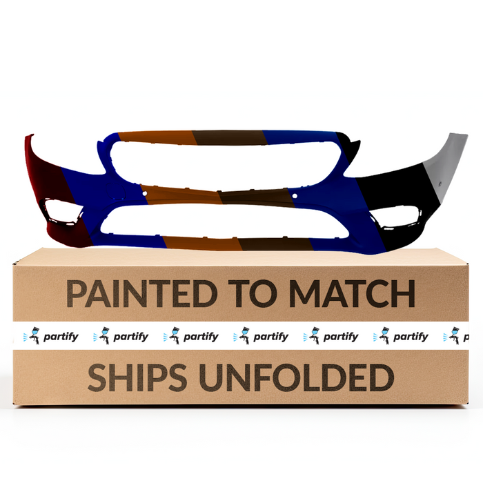 Mercedes-Benz C300 Sedan/Coupe/Convertible CAPA Certified Front Bumper With Tow Hook Cover Hole & With Sensor Holes & Without Camera Hole & Without AMG - MB1000594C