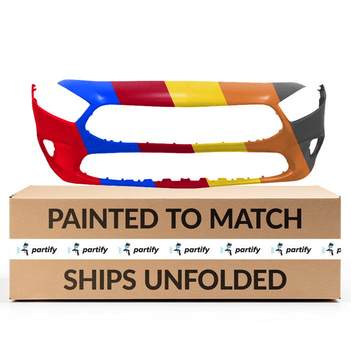 Mercedes Benz A Class CAPA Certified Front Bumper With Tow Hook Cover Hole & Without Camera Hole & With 2 Sensor Holes & Without AMG - MB1000597C