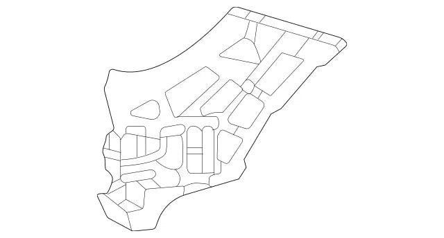 Mercedes-Benz GLE350/GLE450 SUV Front Bumper Support Without AMG Package - MB1043153