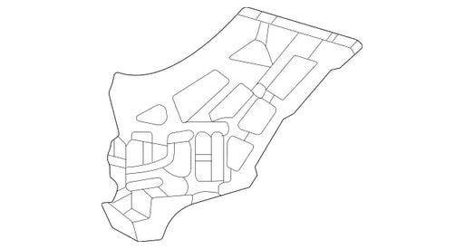 Mercedes-Benz GLE350/GLE450 SUV Front Bumper Support Without AMG Package - MB1043153