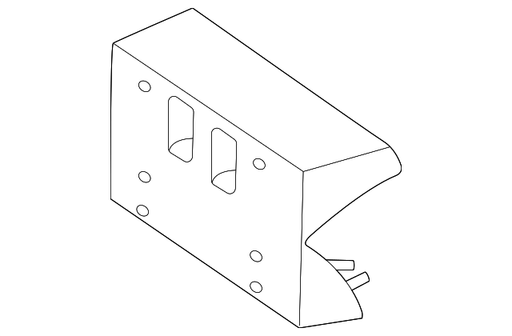 Mercedes-Benz GLE350/GLE450 SUV/GLE450e License Plate Bracket Without AMG Package - MB1068184