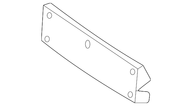Mercedes-Benz EQE 350 SUV/EQE 350+ SUV License Plate Bracket Without AMG Package - MB1068189