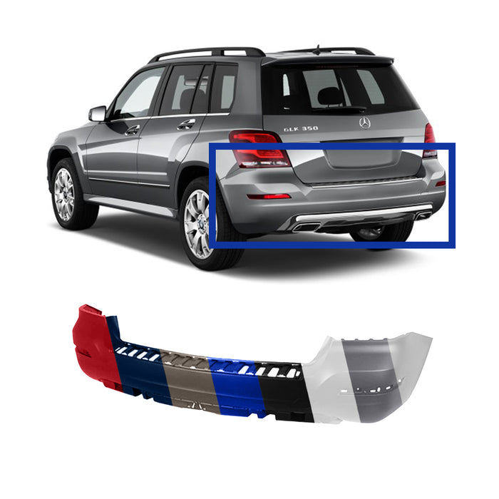 Mercedes-Benz GLK250/GLK350 Rear Bumper Without Sensor Holes & Without AMG Styling - MB1100305