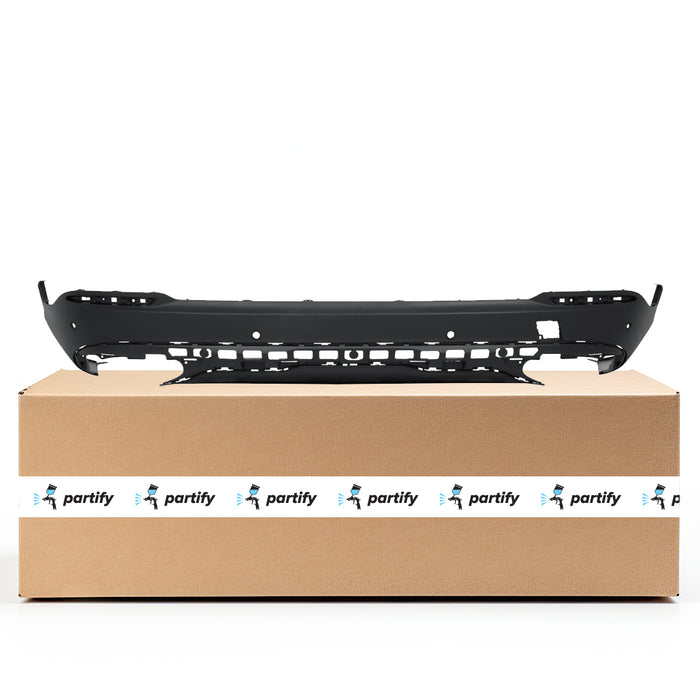 Parachoques trasero inferior original Mercedes GLC300 4MATIC con orificios para sensores - 2538851825