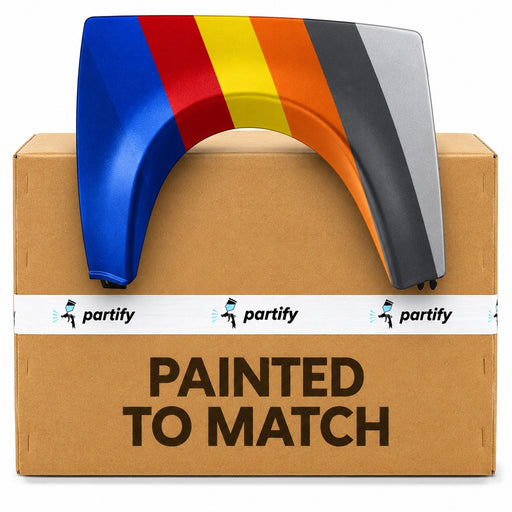 Partify painted-to-match tow hook cover graphic - MB1129111
