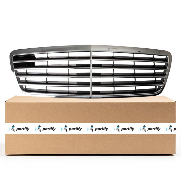 Mercedes-Benz E320/E430 CAPA Certified Grille Black Assembly 4 Door Sedan/Wagon - MB1200116C