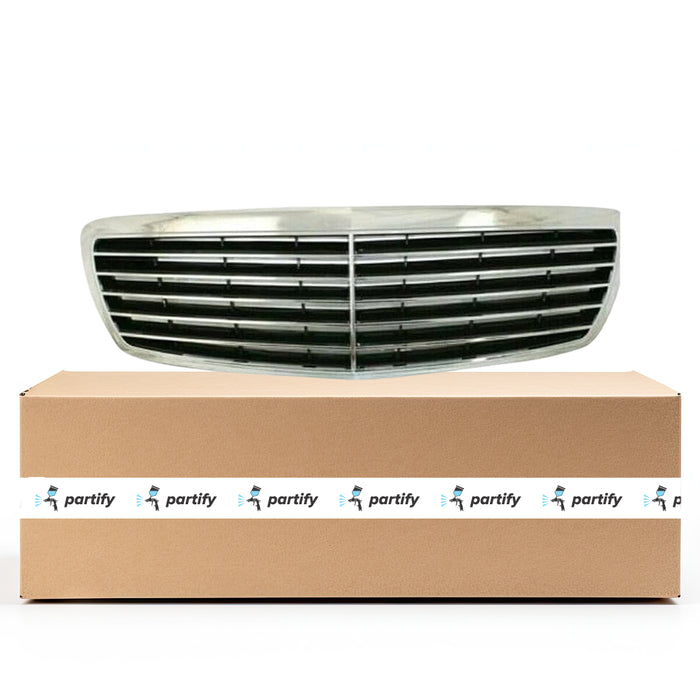 Parrilla negra con marco cromado para Mercedes E300 con certificación CAPA - MB1200135C