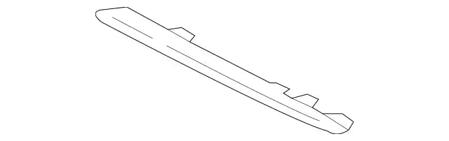 Mercedes-Benz C300 Grille Molding Sedan Without AMG Package With Chrome Trim - MB1213118