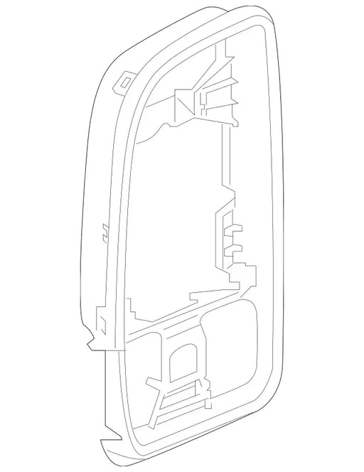 Mercedes-Benz Sprinter 1500/Sprinter 2500/Sprinter 3500/Sprinter 3500XD Backing Frame Door Mirror Glass - MB1324127