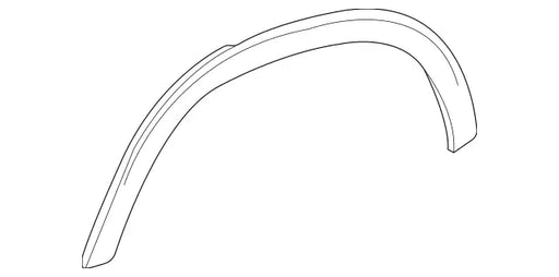 Mercedes-Benz GLE350/GLE450/GLE450 SUV/GLE450e Wheel Arch Molding Without AMG Package - MB1790105