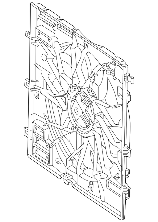 Mercedes-Benz Sprinter 2500/Sprinter 3500/Sprinter 3500XD Diesel Eng Engine Cooling Fan Assembly 4 Cyl 2.0L - MB3115157