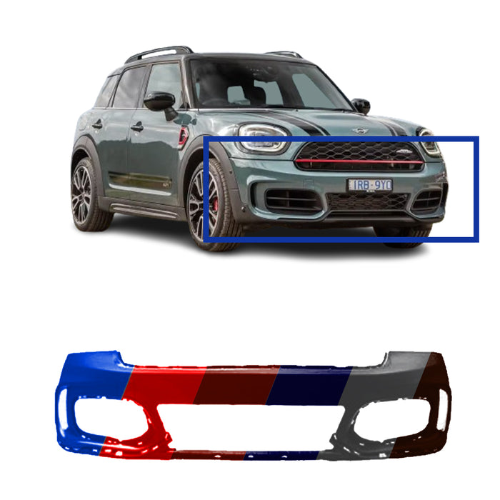 Mini Countryman John Cooper Works Package OEM Front Bumper With Tow Hook Hole - 51117478628