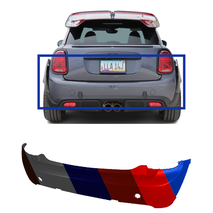 Mini Cooper Non JCW CAPA Certified Rear Bumper - MC1100147C