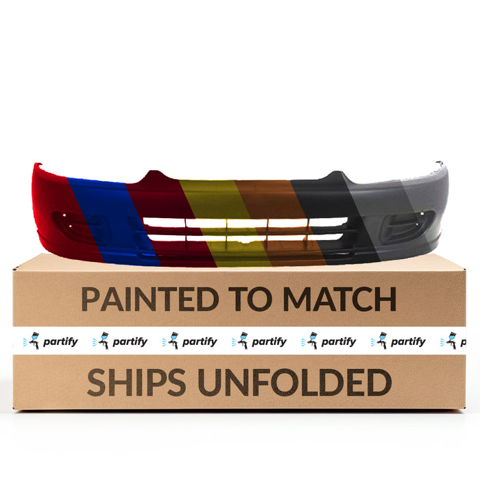 Mitsubishi Mirage Coupe CAPA Certified Front Bumper Without Fog Light Holes - MI1000256C