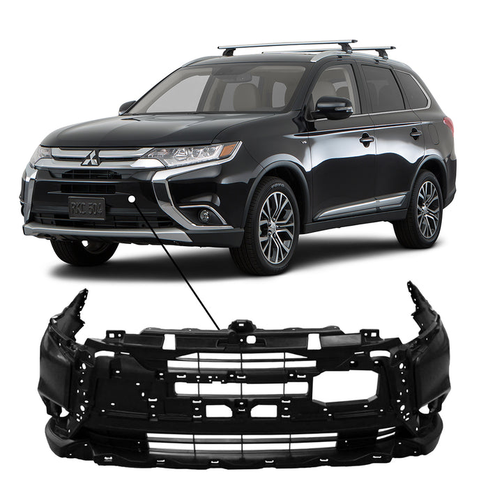 Outlander Front 2016-2018 Mitsubishi Outlander Front Bumper - MI1000341 — Partify