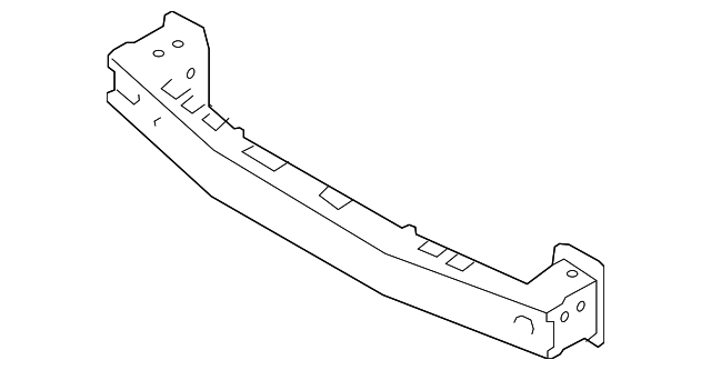 Mitsubishi Mirage Front Bumper Reinforcement From 11-15 - MI1006163