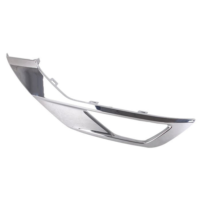 Mitsubishi Outlander SE/SEL Front Driver Side Bumper Insert Fog Lamp Bezel For Use W/Fog Lamps Chrome - MI1038133
