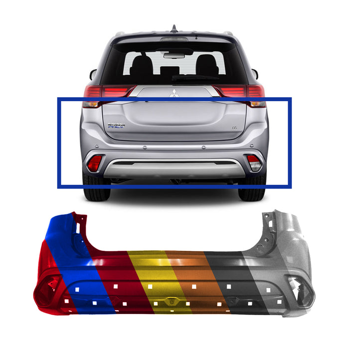 Outlander Phev Rear 2019-2022 Mitsubishi Outlander PHEV Rear Bumper - MI1100312 — Partify