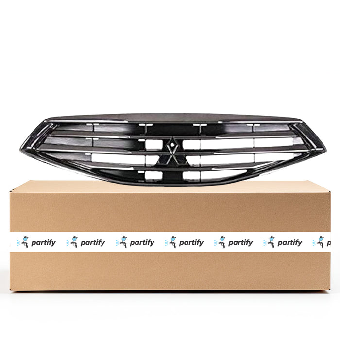 Parrilla OEM para Mitsubishi Mirage G4 Sedán en negro ahumado/negro plateado - 6402A377