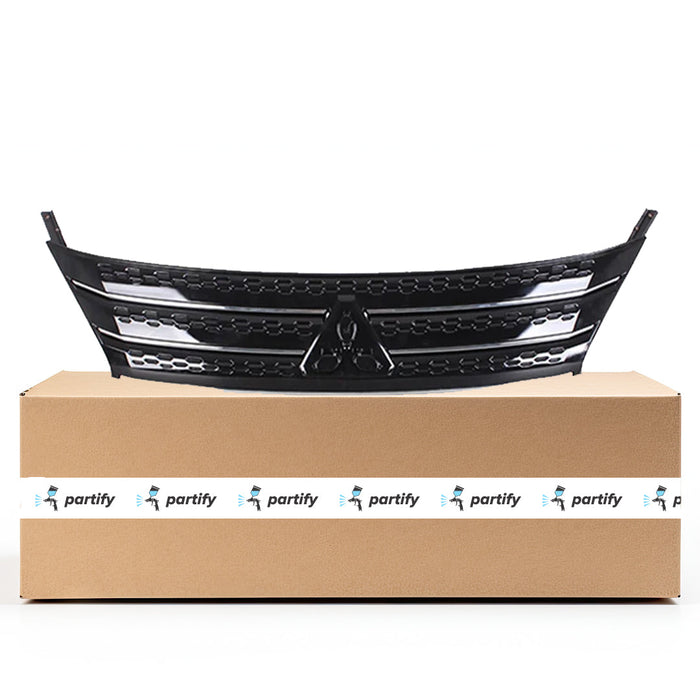 Mitsubishi Outlander CAPA Certified Grille W/Chrome Moulding Black Assembly - MI1200283C