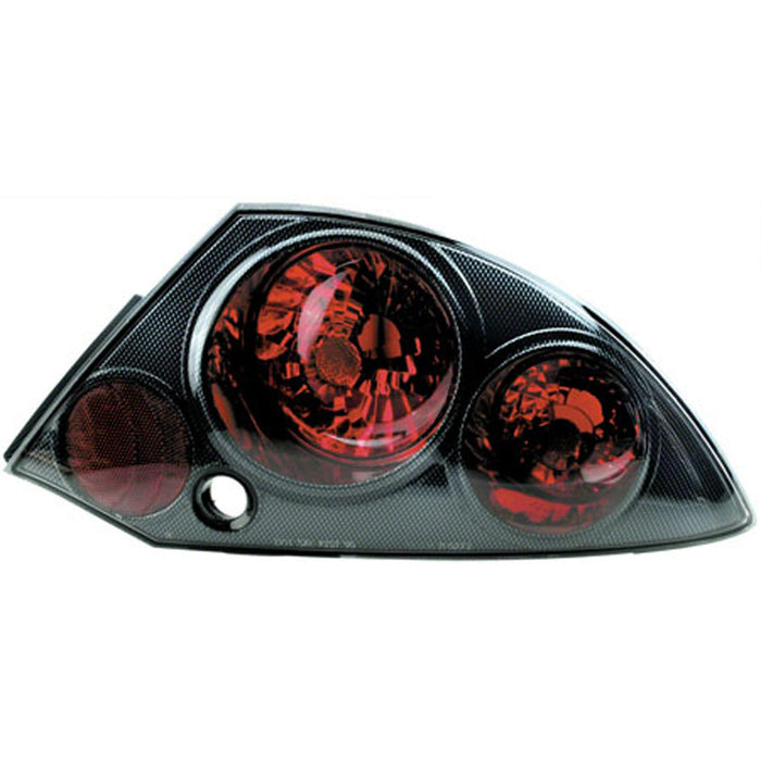 Mitsubishi Eclipse Tail Light Set Performance Style Carbon Fiber Painted Housing W/Clear Lens To 2/1/02 - MI2811103