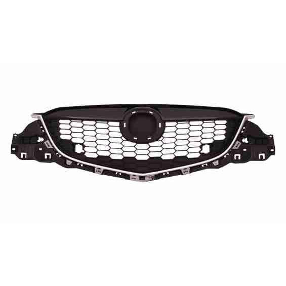 Mazda CX5 CAPA Certified Grille Partial Painted-Bk With Chrome Moulding - MA1200187C