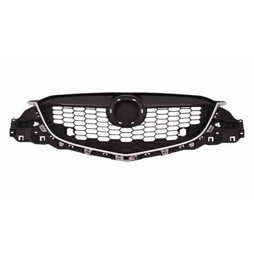 2013-2014 Mazda CX5 Grille Partial Painted-Bk With Chrome Moulding - MA1200187-Partify-Painted-Replacement-Body-Parts