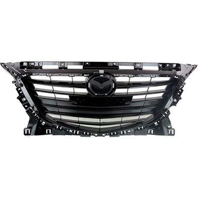 Mazda Mazda 3 CAPA Certified Grille Black Glossy Black Insert Without Adaptive Cruise - MA1200196C