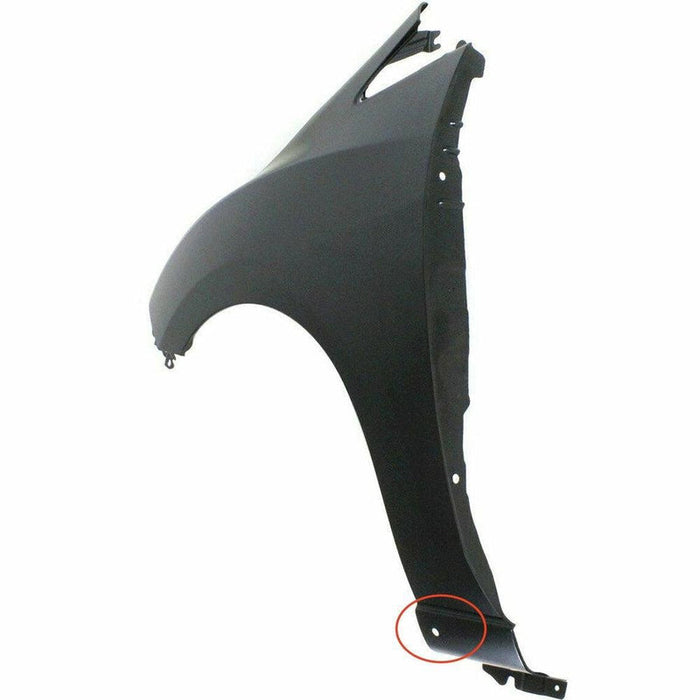 Mazda Mazda 5 CAPA Certified Driver Side Fender With Rocker Molding Hole - MA1240168C