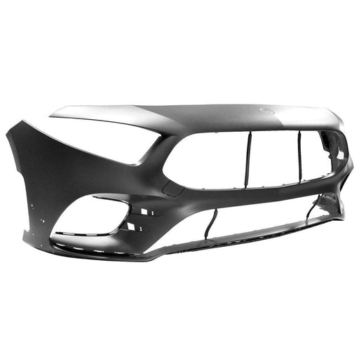 2020-2022 Mercedes A35 AMG Front Bumper Without Sensor Holes - MB1000605-Partify-Painted-Replacement-Body-Parts