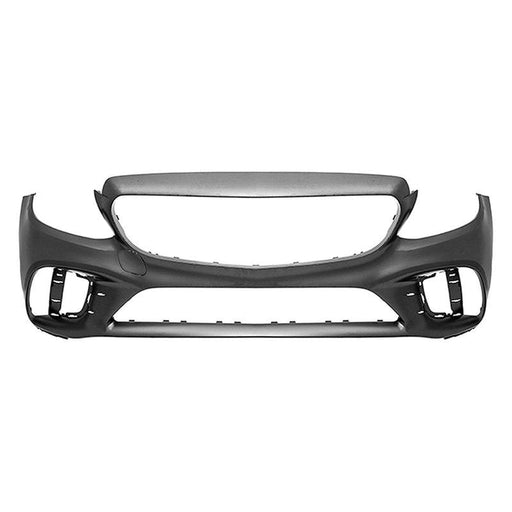 2019-2023 Mercedes-Benz C300 Sedan/Coupe/Convertible Front Bumper Without Sensor Holes & With Camera Hole & With AMG - MB1000574-Partify-Painted-Replacement-Body-Parts