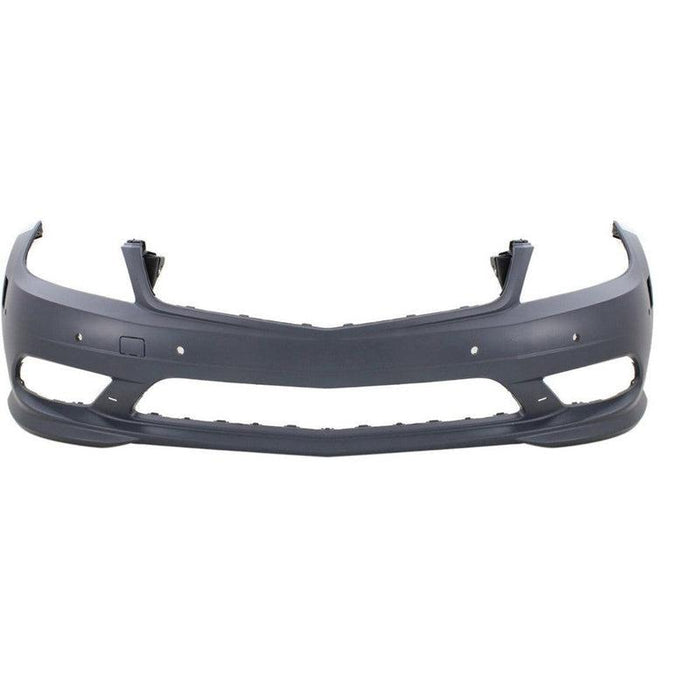 Mercedes C230 CAPA Certified Front Bumper With Sensor Holes Without Headlight Washer Holes - MB1000425C