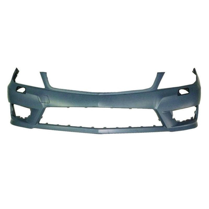 2012-2015 Mercedes C250 Front Bumper With Headlight Washer Holes - MB1000357-Partify-Painted-Replacement-Body-Parts